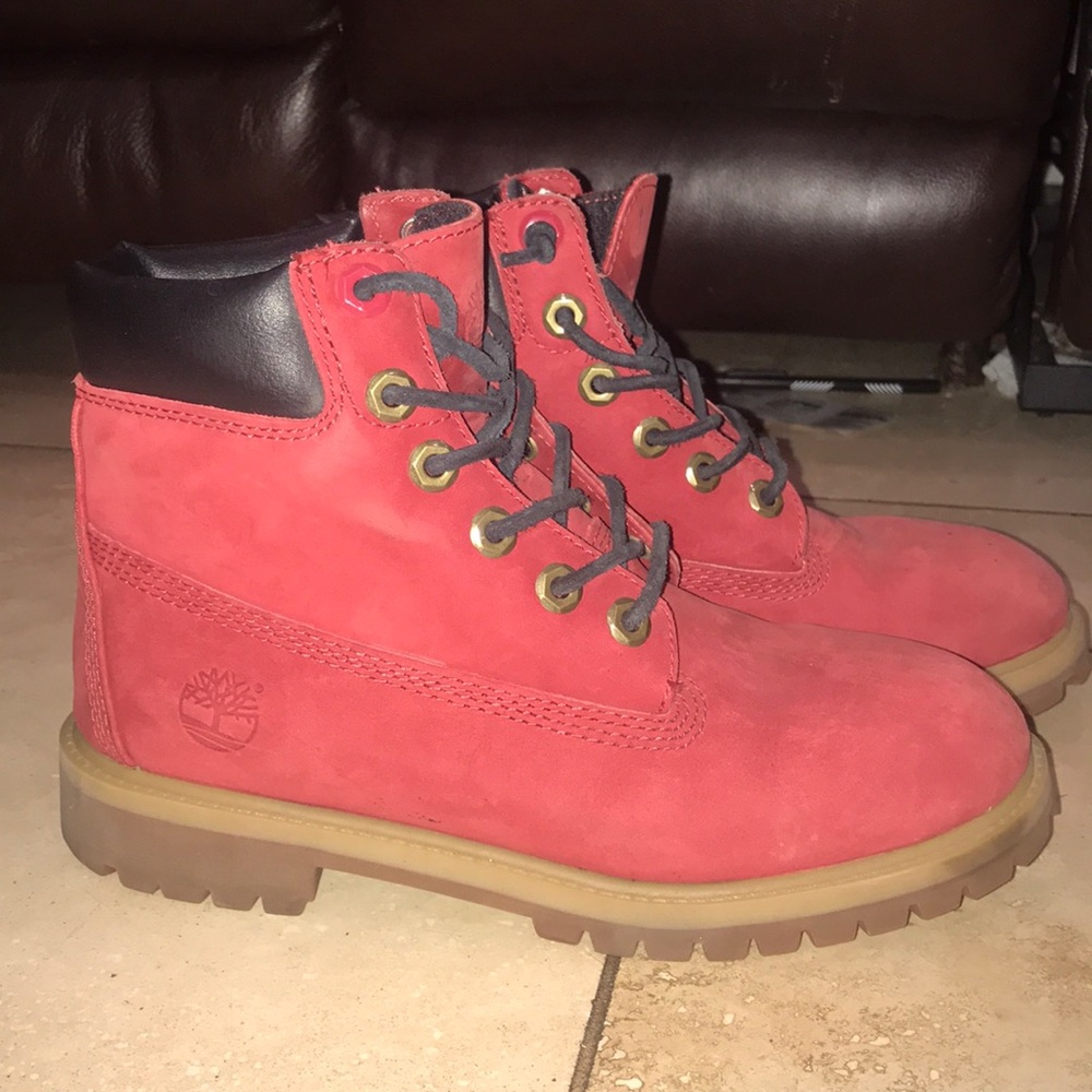 Red Timberland Boots
